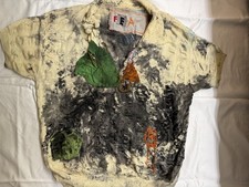 FEA Deconstructed Artisanal Distressed Knit Sweater Hand Embroidered Appliqué picture