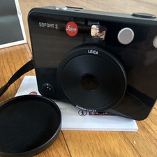 Leica Sofort 2 Hybrid Instant Camera Black Strap Lens Cap USB Cable Manual Bag picture
