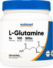 L-Glutamine Powder (500 Grams) Unflavored - Gluten Free & Non-Gmo, 100 Servings picture
