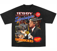 Retro Jerry 90s Jerry Springer Show Shirt Classic Black Unisex S-5XL CC3781 picture