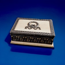 ANTIQUE MUSEUM QUALITY AND STERLING SILVER CHINESE BOX c 1900 picture