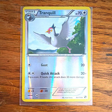 Pokemon Tranquill 85/114 Black & White Reverse Holo Uncommon Stage 1 Eng 70 HP picture