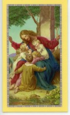 BLESS THIS LITTLE CHILD, LORD - Laminated Holy Cards. QUANTITY 25 CARDS picture