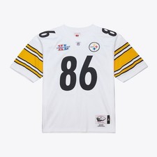 100% Authentic Hines Ward Mitchell Ness 2005 Super Bowl Steelers Jersey 40 M picture
