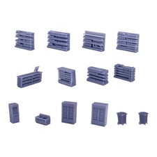 Outland Models Railway Scenery Market/Store Interior Accessories Set HO Scale picture