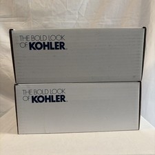 Two Kohler Purist 27428-2MB Wall Mounted Towel Ring Bathroom Modern Brass New picture