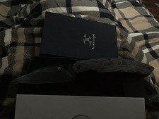Kansept Knives Falk Linerlock 80s Carbon Fiber Folding Elmax Pocket Knife 1142A2 picture