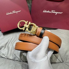 Salvatore Ferragamo Women Gancini Reversible Leather Belt picture