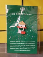 2023 STARBUCKS Limited Edition 20 Years of PSL Pumpkin Spice Latte Enamel Pin picture