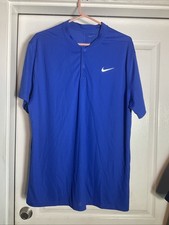 DH0838-480 Nike Court Medium DriFit Victory Blade Polo Golf Shirt Blue Sz L-NWOT picture