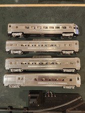 American Flyer S Scale Passenger Car Set Chrome 960 962 963 picture