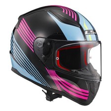 LS2 Rapid Recon Black/Blue/Pink Full Face Street Helmet Adult Sizes XL - 3XL picture