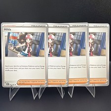 4x Hilda 084/086 Pokémon TCG White Flare Uncommon Cards - NM Playset picture
