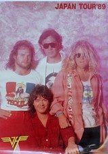 Van Halen Japan Tour '89 Original Japanese Promo Poster B2 Sammy Hagar 1989 picture