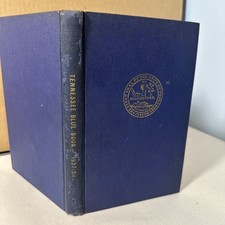Tennessee Blue Book 1937 - 1938 Vintage Edition Large Map History Illustrated picture