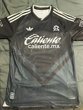 adidas Club América Soccer Jersey Black Caliente.mx Corona Bimbo Sponsors picture