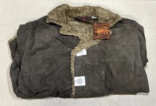 Vintage Marlboro Genuine Rugged Gear Suede Leather Sherpa Lined Coat XL-NWT picture