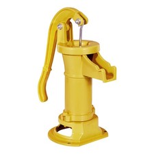 Uimoso Antique Cast Iron Manual Water Pump,25ft Hand Pitcher Pump, Yellow Finish picture