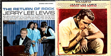 2 Jerry Lee Lewis LPs *Best of Jerry Lee  (1970 UK) / Return of Rock (1965 US)* picture
