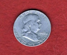 1957 Franklin Half Dollar 50C Silver 0.9 Fineness Business Strike Denver picture