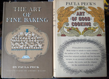 Paula Peck's The Art of Fine Baking1961 and The Art of Good Cooking 1966 lot EUC picture
