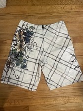 Vintage O'Neill men's abstract graphic board short  Brown stripe Sz 34 Y2K 00s picture