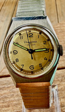 Vintage 1950s Dugena Tresor Ref:8882 Edelstahl Mechanical Watch Orignl Band RUNS picture