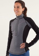 Lululemon Run U-Turn Pullover Black Heathered Coal picture