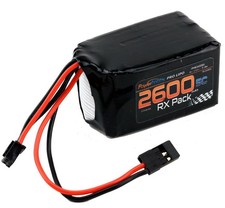 Powerhobby 2S 7.4V 2600mAh 5C RX Receiver Lipo Hump Battery Pack Servo Connector picture