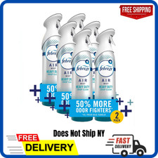 (6 Pack) Febreze Heavy Duty Air Mist Crisp Clean 8.1oz Air Freshener Spray picture