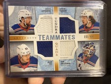 2021-22 UD Artifacts Tundra Teammates Quads Lafreniere Fox Panarin Igor 80/99 picture