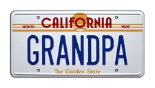 License to Drive | GRANDPA | Metal Stamped Replica Prop License Plate picture