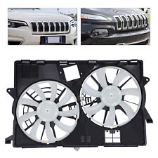 Radiator Cooling Fan Assembly For Jeep Cherokee 2014 - 2022 Dual Fan Cooling Fan picture