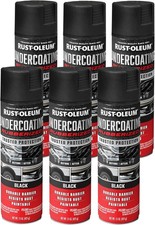 Rust-Oleum 248657-6PK Stops Rust Undercoating Spray, 15 oz, Rubberized Black, 6 picture