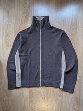 Vintage Tommy Hilfiger Full Zip Lambswool Cardigan Sweater Brown Men's Size XL picture