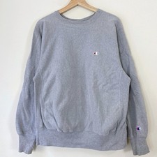 Vintage 80's Champion Reverse Weave Grey Sweatshirt - Large picture