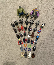 LEGO Marvel Super Heroes Minifigure Lot Hulk Thanos Spider-Man picture