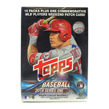 2018 Topps Baseball Series 1 Sealed Blaster Box  Devers, Albies, Fried RCs picture