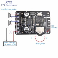 10W 15W 20W Stereo Receiver XY-P15W Digital Amplifier Module 12V 24V *mz picture