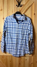 Croft & Barrow Extra Soft Flannel Shirt - Small, Blue Plaid NWT picture
