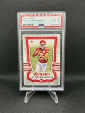 2017 Panini Patrick Mahomes RC #104 Rookie Card Kansas City Chiefs PSA 10 Mint picture