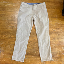 Cremieux Men's Khaki Chino Pants Comfort Stretch Classic Straight Flat Front 36 picture