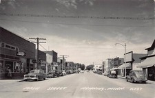 RPPC Henning MN Main Street Otter Tail County Minnesota Photo Postcard C46 picture