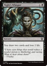 MTG Night's Whisper [Secrets of Strixhaven Commander] Near Mint Magic picture