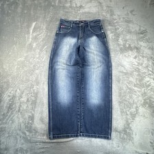 Vintage Southpole Red Tab Jeans Mens 34 Faded Blue Baggy Skate y2k Grunge picture