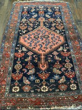 Antique LILIHAN Rug c.1920 Gorgeous Vegetable Dye Colors Great Condition 3’5x5’3 picture