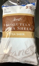 Hanes Absolutely Ultra Sheer pantyhose 3 pair pack slightly Imperfect picture