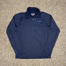 Patagonia Jacket Blue R1 Regulator Grid Fleece 1/2 Zip Polartec 40109 Mens Med picture