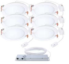 Halo QuickLink Low Voltage 4 in. Selectable CCT 2700-5000K Canless LED 6PK picture