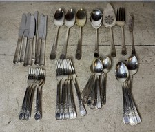 43pc Lot Vintage Newport Silverplate Flatware Set 1946 Serving Sears Roebuck picture